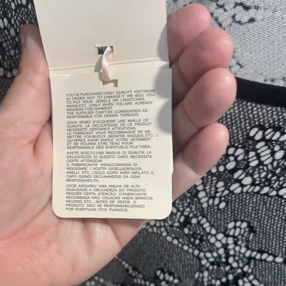 NWT Yuka Paris Luxury Sleeveless sweater dress w/ chain mail T2 - Medium - Picture 5 of 10